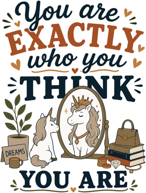 Unicorn Confidence Motivation Positive Mindset Dream Big Inspirational Design