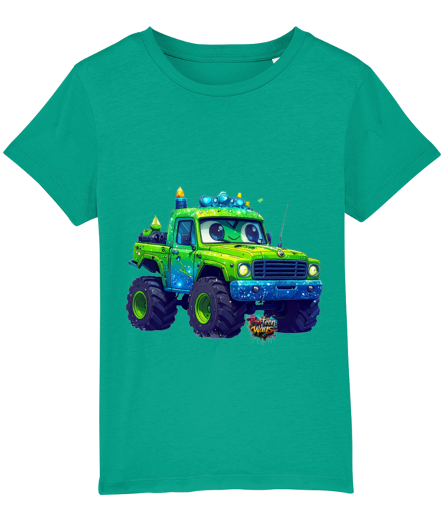 Cute Green Car For Kids Mini Creator 2.0 DTG - Sintetizat AI