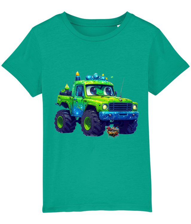 Cute Green Car For Kids Mini Creator 2.0 DTG - Sintetizat AI