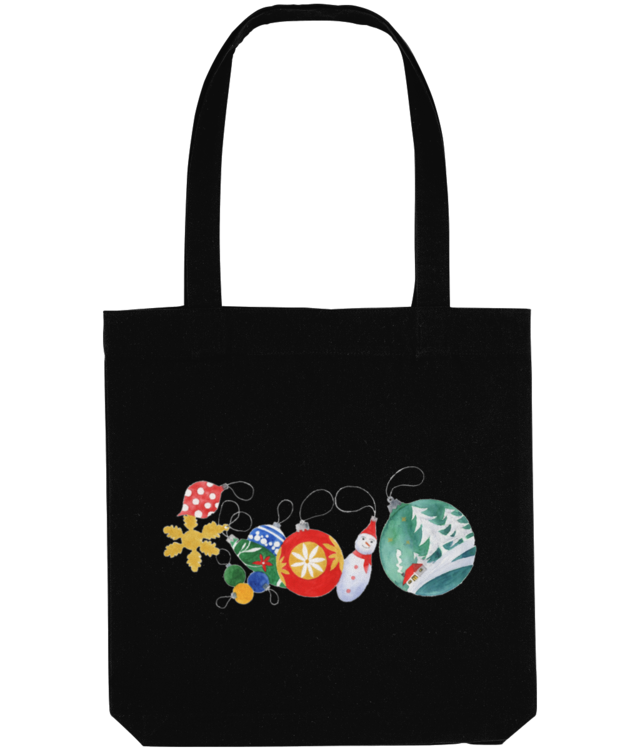 Joyful Christmas Baubles Tote Bag