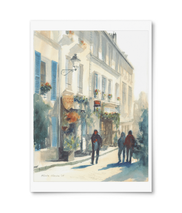 Old Paris Street Giclée Fine Art - Portrait | William Turner