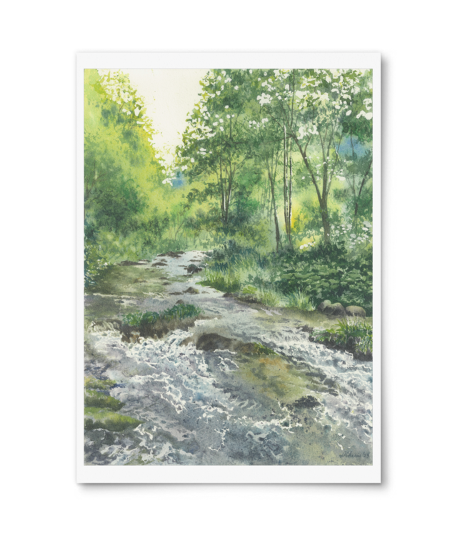 Mountain Stream no.2 Giclée Fine Art - Portrait | William Turner
