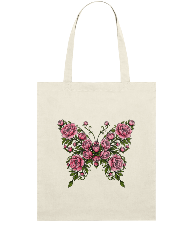 Peony butterfly Light Tote Bag