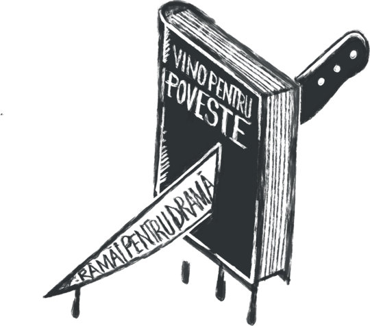Vino pentru poveste, stai pentru drama Sdp logo