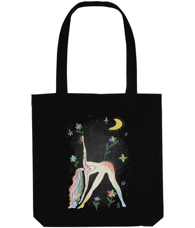 Midnight Yoga Tote Bag