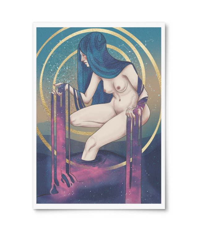 Cosmic Overflow Giclée Fine Art - Portrait | William Turner