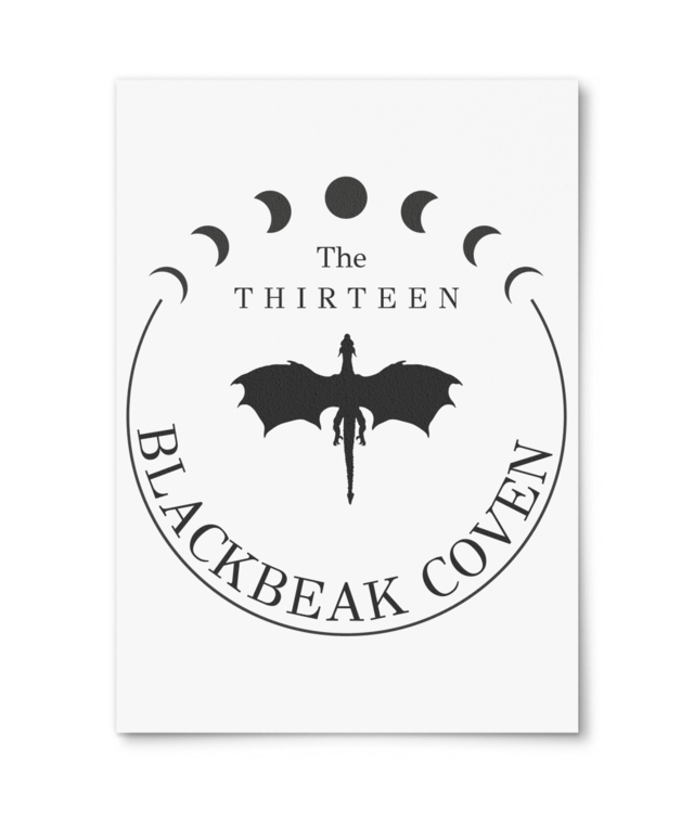 Throne of Glass - Thirteen Blackbeak Coven William Turner | A4 Portrait [bookish]
