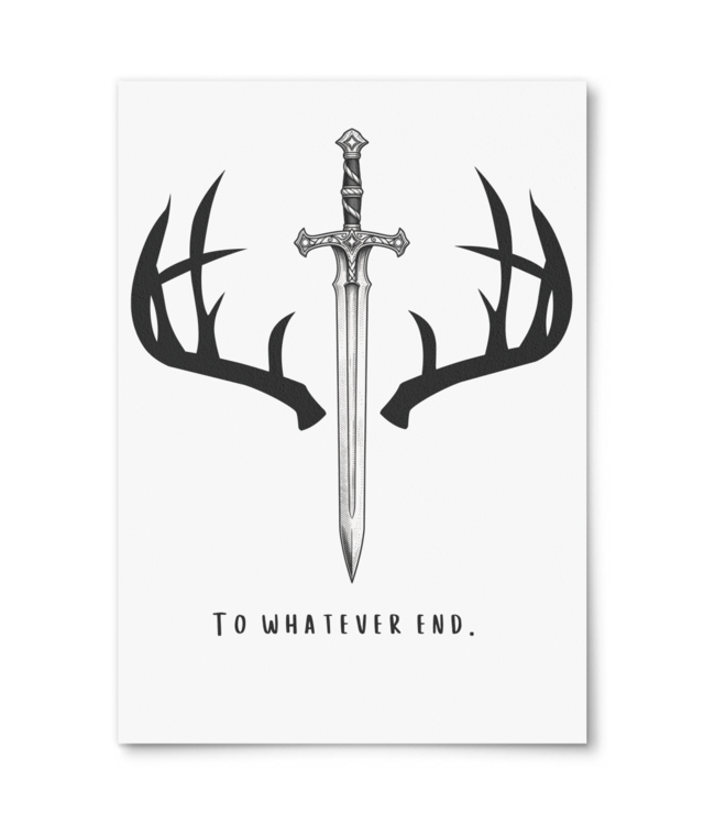 Throne of Glass - to whatever end William Turner | A4 Portrait [bookish]