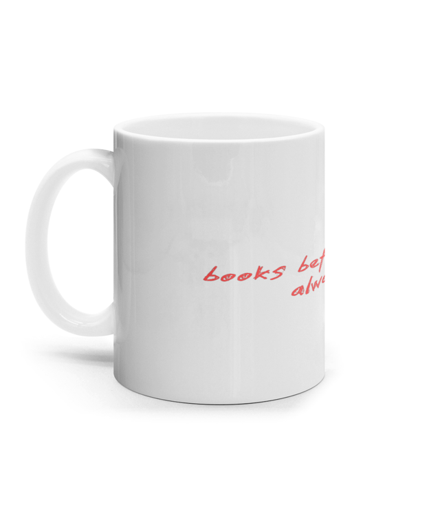 Books before boys. always. Cana Ceramica Alba [bookish]