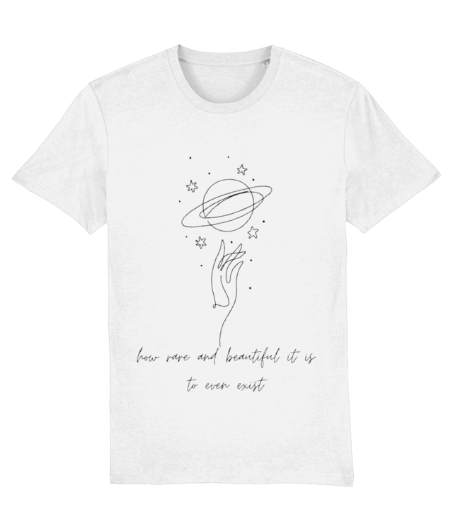 Saturn - How rare and beautiful it is to even exist (black)