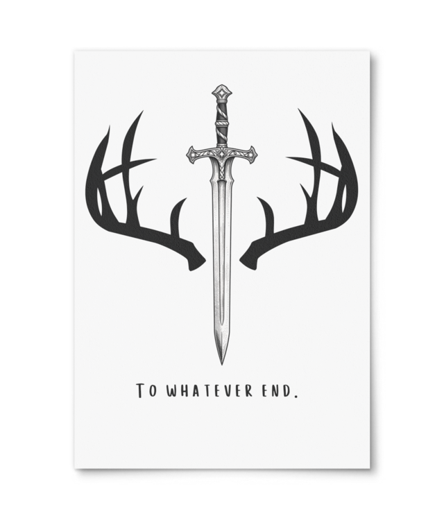 Throne of Glass - to whatever end Photo Matt Fibre 200 | A4 Portrait [bookish]