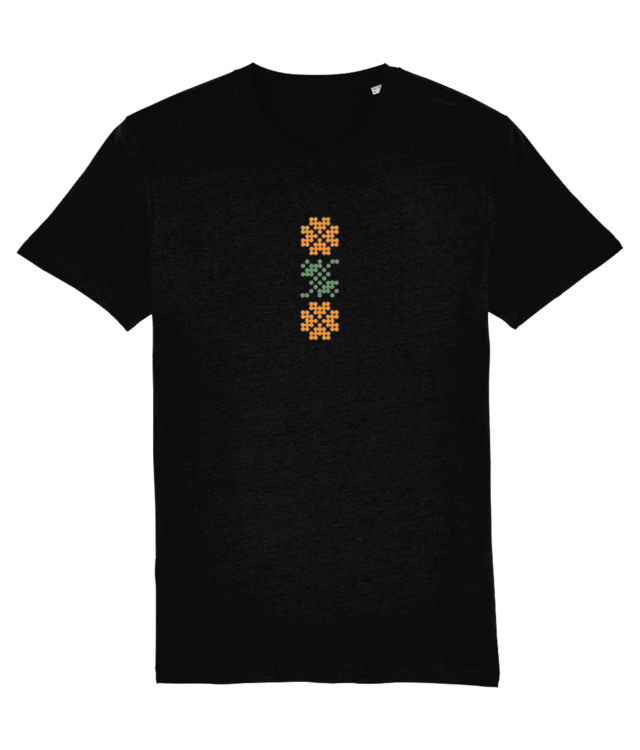 Motiv tradițional Oltenia, reinterpretat | Creator 2.0 | Gold & Green Illustration