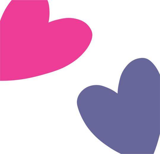 Heart Shapes Tote Bag | Sacoșă Țesută de Bumbac Organic | Pink & Purple Illustration