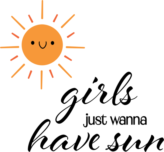 Beach Theme Tote Bag - ”Girls Just Wanna Have Sun” | Sacoșă Țesută de Bumbac Organic