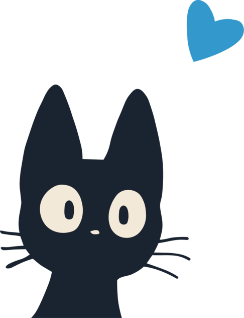 Cat Lover Tote Bag | Sacoșă Țesută de Bumbac Organic | Black & Blue Illustration
