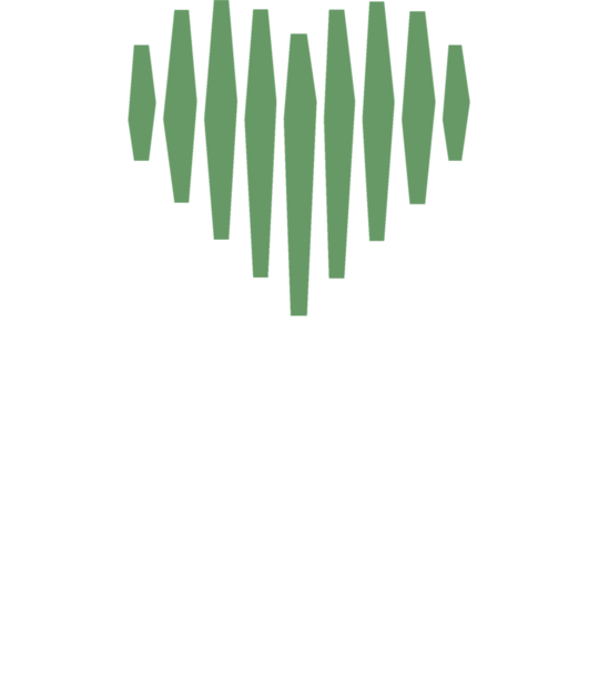 Heart-Shaped Soundwave, ”Music Sounds Better with You” | Creator 2.0 | Green & White Illustration