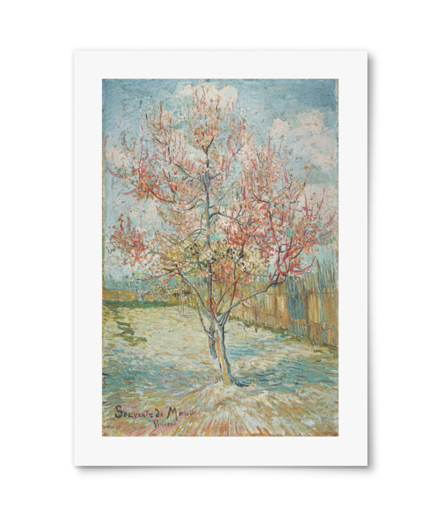 Vincent van Gogh - Pêcher en fleur (Souvenir de Mauve) |1888 William Turner | A4 Portrait