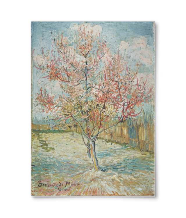 Vincent van Gogh - Pêcher en fleur (Souvenir de Mauve) |1888 William Turner | A4 Portrait
