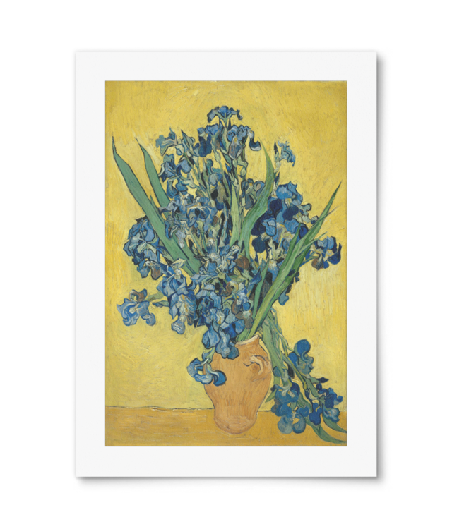 Vincent van Gogh - Irises, 1890 | CU PASSE-PARTOUT | William Turner | A4 Portrait