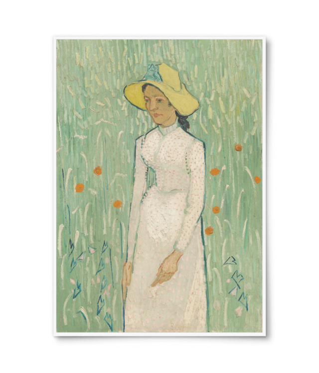 Vincent van Gogh - Jeune fille en blanc 1890 |  William Turner | A4 Portrait