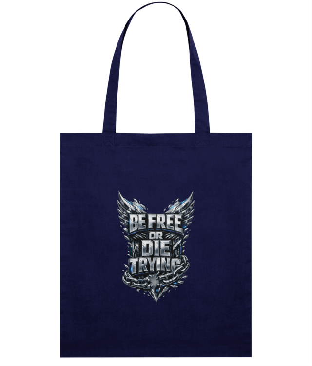 BE FREE OR DIE TRYING 3D Light Tote Bag