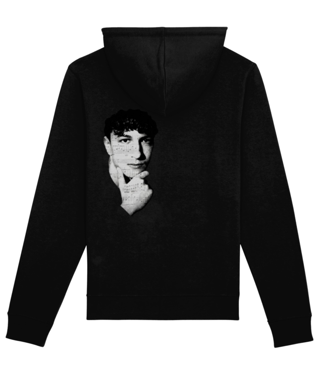 "Portret" alb-negru Mihăiță Zamă Hoodie