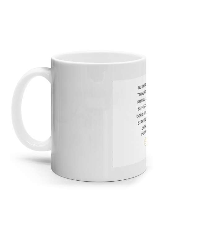 Nu intra într-o tranzacție doar pentru că piața se mișcă. Intră doar atunci când strategia ta îți oferă un motiv clar. Cana Ceramica Alba