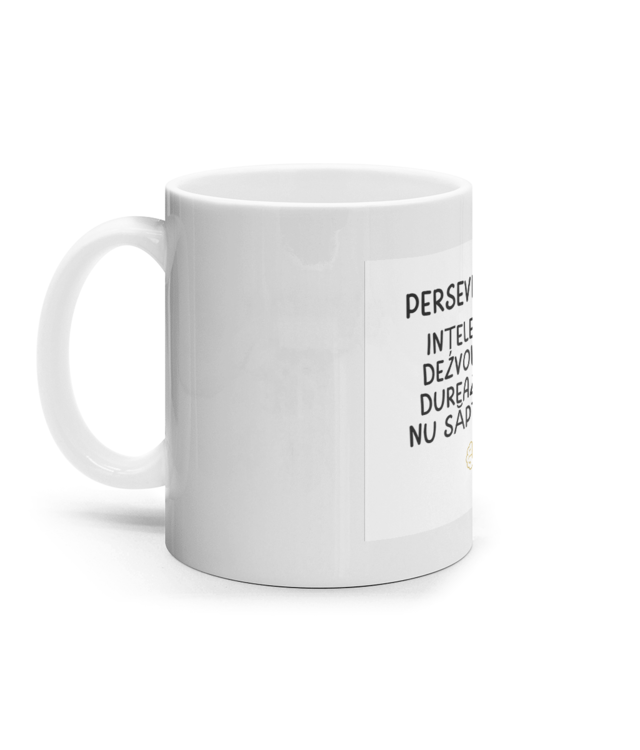 Perseverența în trading - Înțelege că dezvoltarea durează ani, nu săptămâni. Cana Ceramica Alba