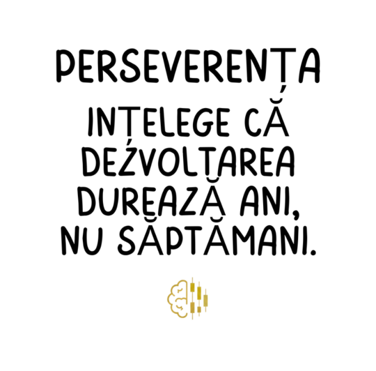 Perseverența în trading - Înțelege că dezvoltarea durează ani, nu săptămâni.