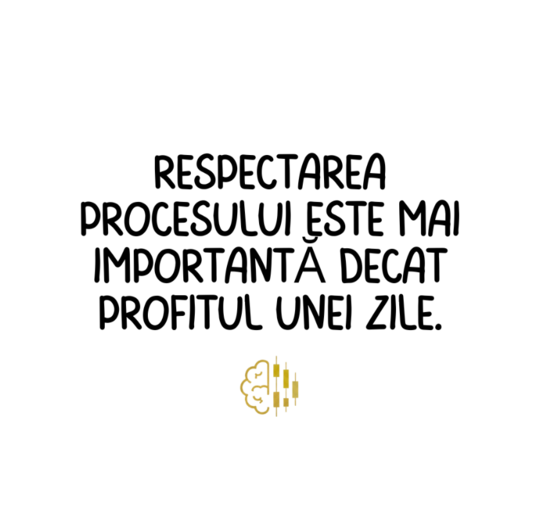 Respectarea procesului este mai importantă decât profitul unei zile.