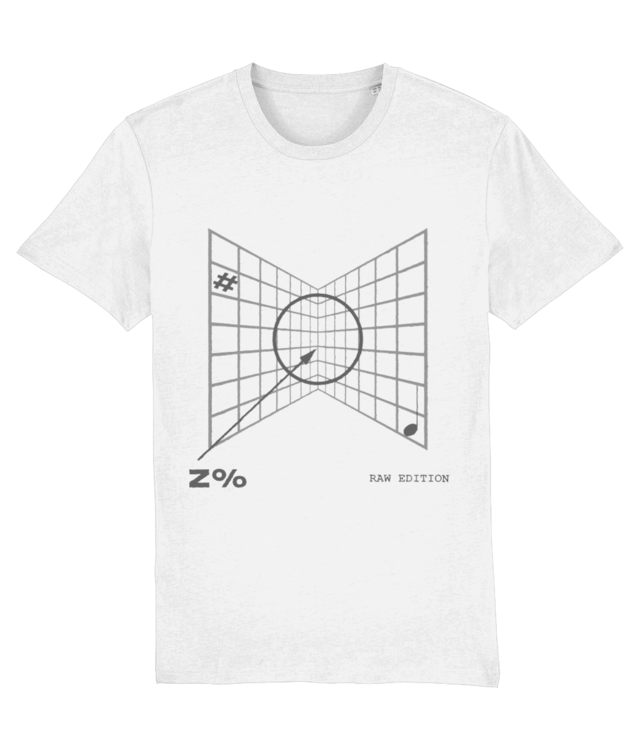 Tricou Vintos Z% RAW Unisex – „RAW LOGIC” Back Print – White & 3 more colors