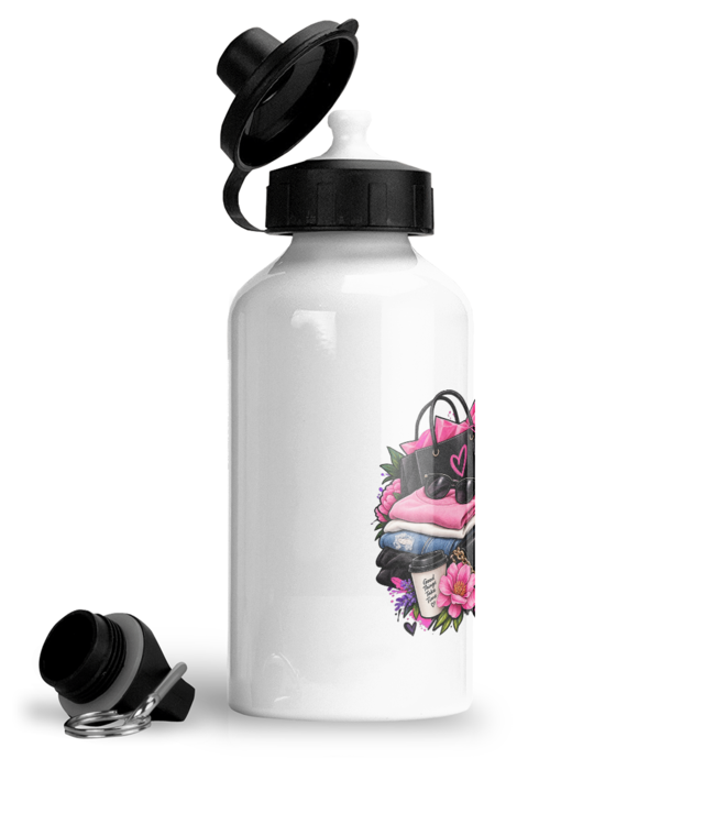 Girl Power Bidon Sport Din Aluminiu Cu Carabina