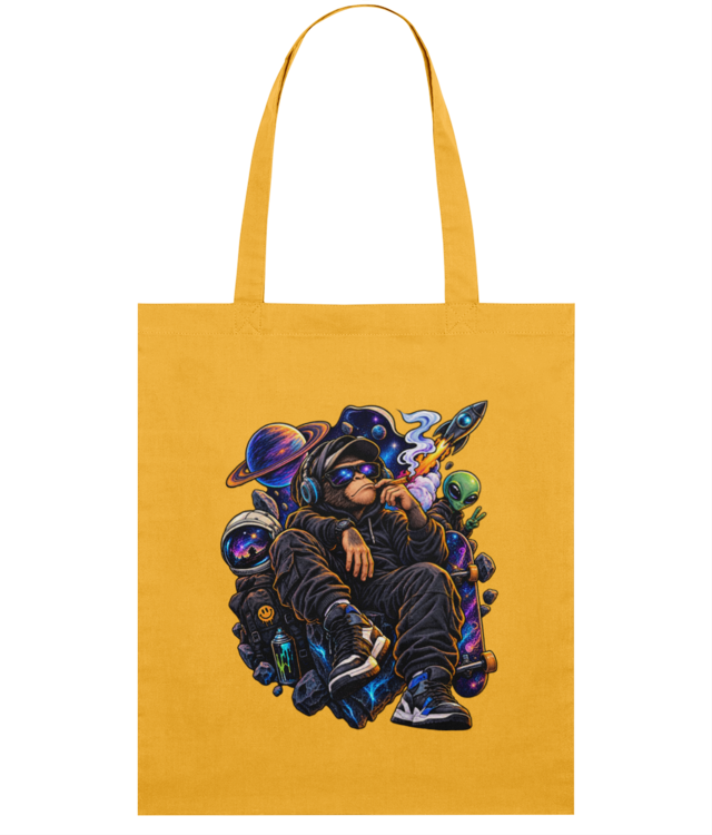Maimuta in spatiu Light Tote Bag