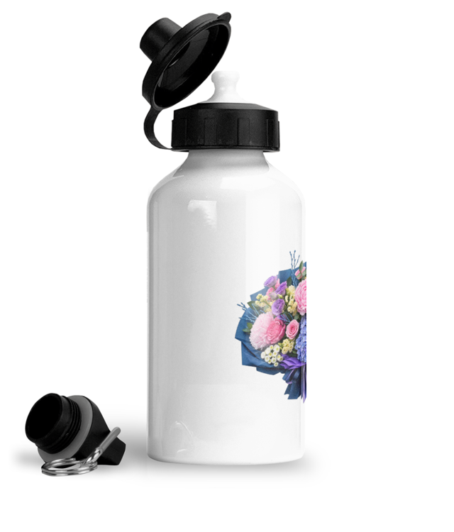 Buchet De Flori Bidon Sport Din Aluminiu Cu Carabina
