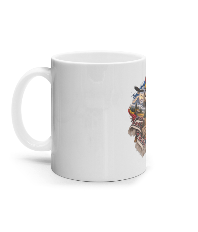 Romanian Cana Ceramica Alba