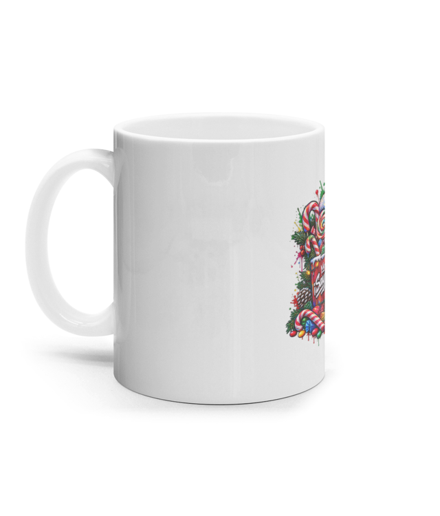 Craciun Cana Ceramica Alba
