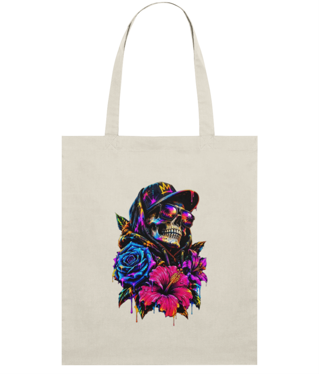 Schelet cu flori Light Tote Bag