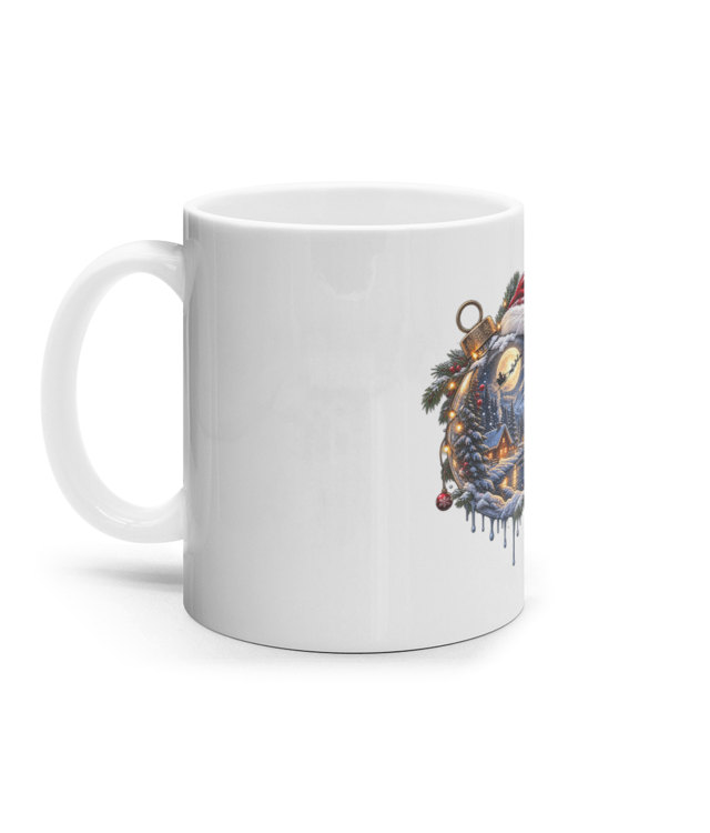 craciun fericit 1.1 Cana Ceramica Alba