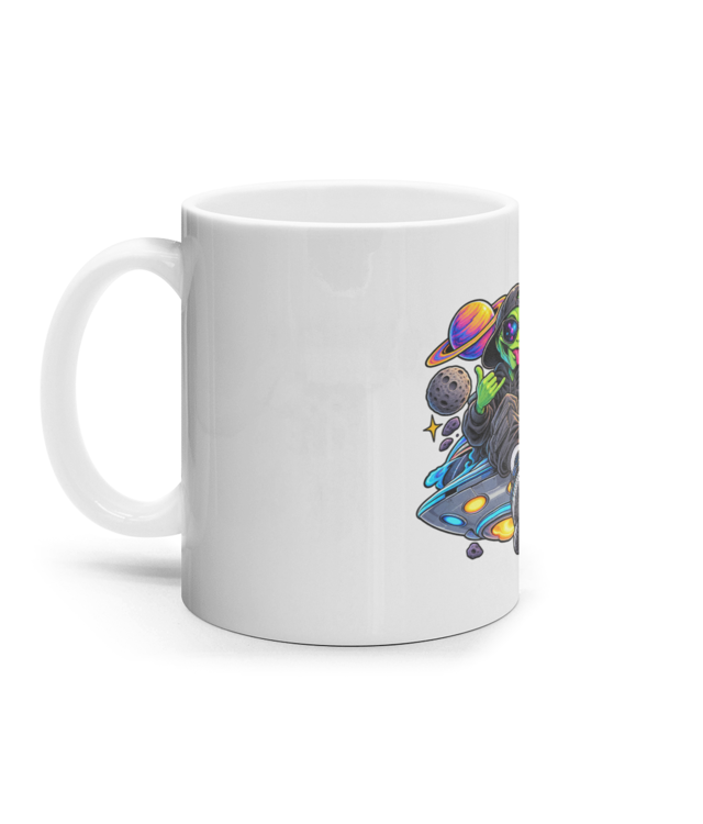 Extraterestru Cana Ceramica Alba