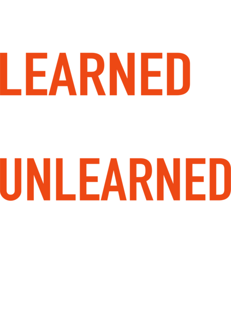 What is learned can be unlearned · negru