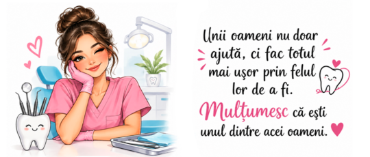 Asistentă + mesaj special