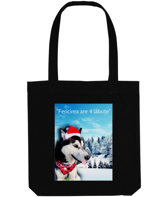 1000073963 "Fericirea are 4 lăbuțe" Tote Bag