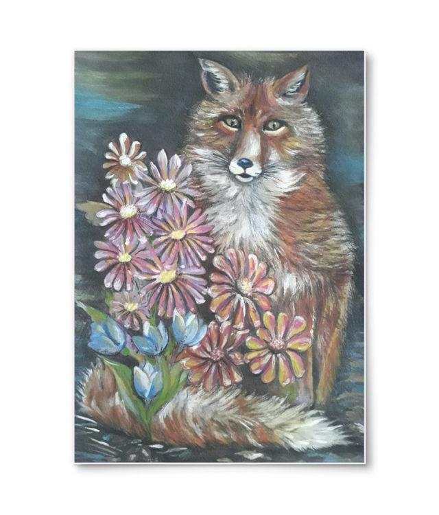 Vulpe in gradina William Turner | A4 Portrait