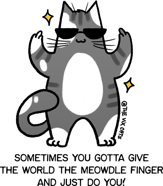 Middle Finger Cat