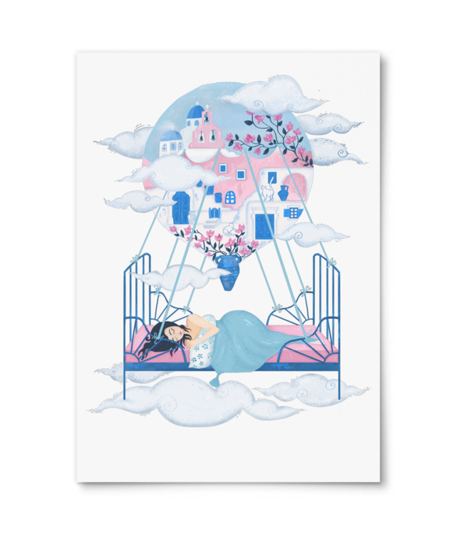 Dreaming of Greece Giclée Fine Art - Portrait | PhotoRag Bright White