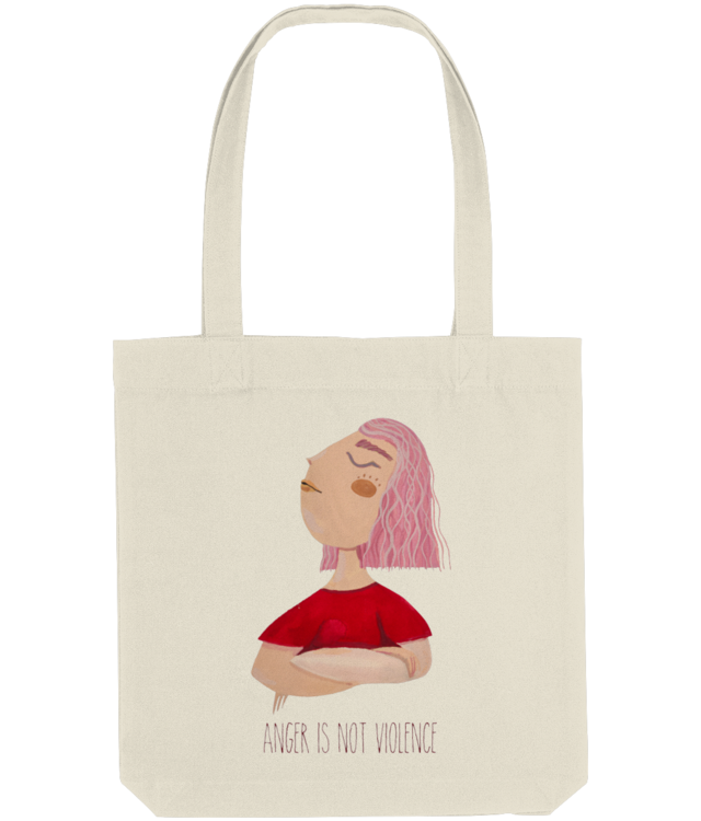 Anger is not Violence Stanley/Stella STAU760 Tote Bag