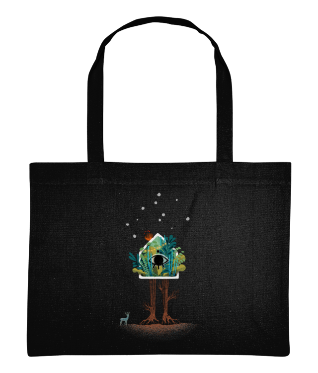 There is a place [black & navy] Shopping Bag