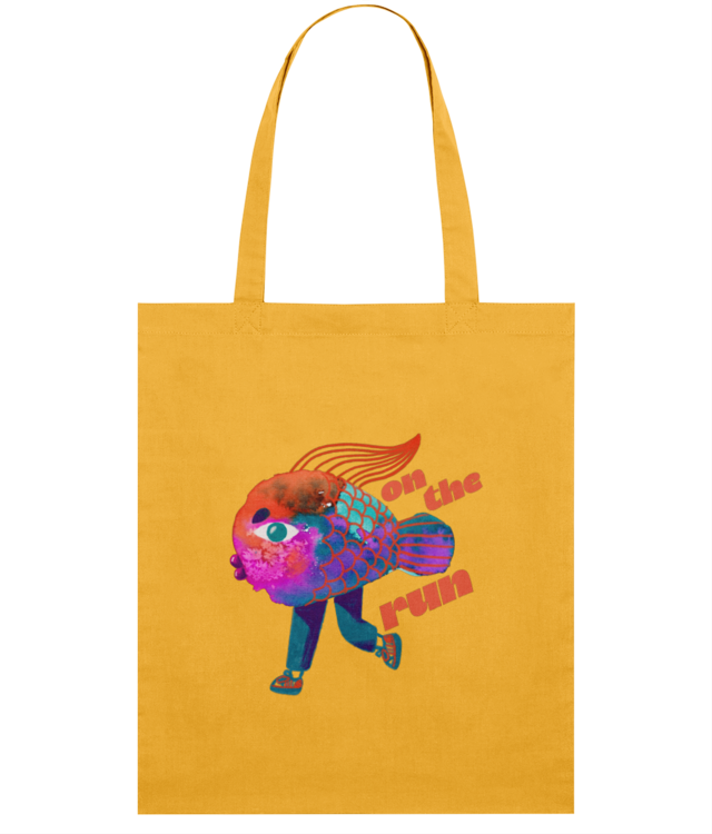 Fishy On The Run - Light Tote Bag