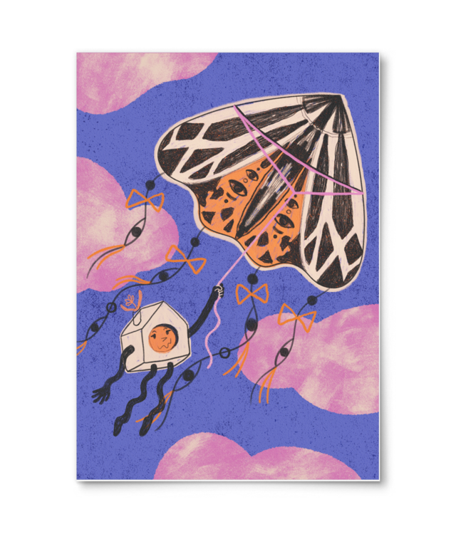 art print Hausi Goes With The Flow | William Turner | A4 Portrait