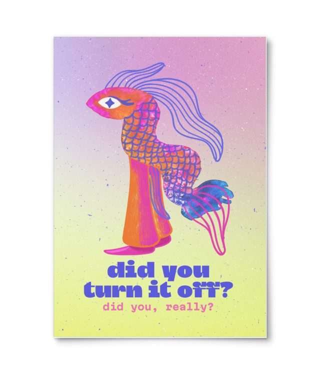 art print Fishy Anxiety - Photo Matt Fibre 200 | A4 Portrait